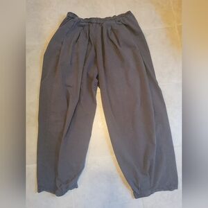 Free People To The Sky Parachute Pants Black Gray Small Elastic  Lightweight